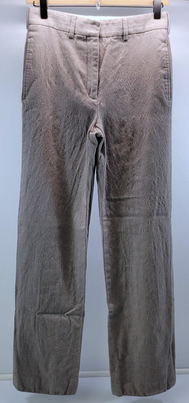 L) Calvin Klein Boys Wool Gray Dress Pants Size 4 Silk Lining